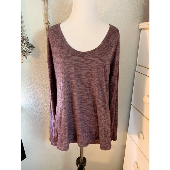lululemon athletica Tops - Burgundy Lululemon Long Sleeve Tee